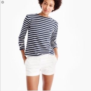 J.Crew 3 inch white chino shorts